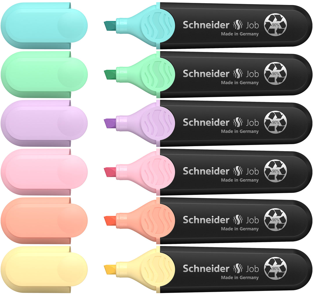 Lot 6 surligneurs couleurs pastels
