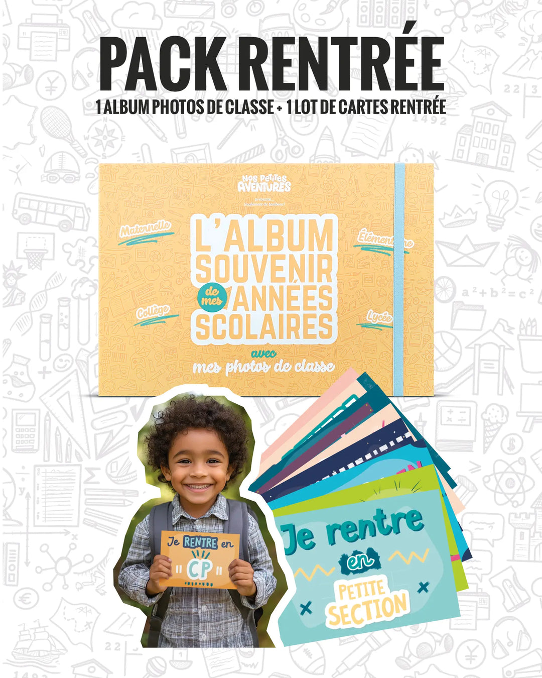 Pack rentrée |  L'Album Photos de Classe + les Cartes Rentrée