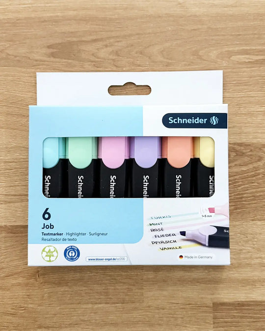 Lot 6 surligneurs couleurs pastels