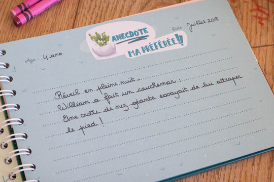 Carnet à Grandir Souvenirs premières années