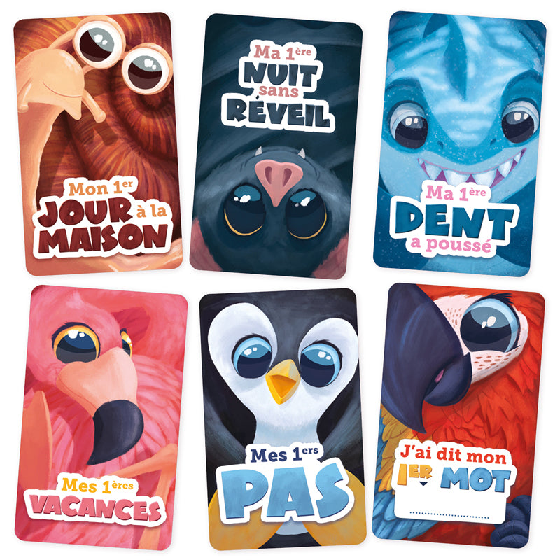 Cartes étapes premières fois bébé sélection