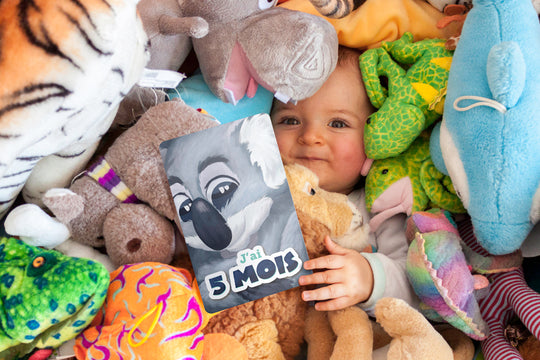 Photo bébé cartes étapes 1ères fois j'ai5 mois