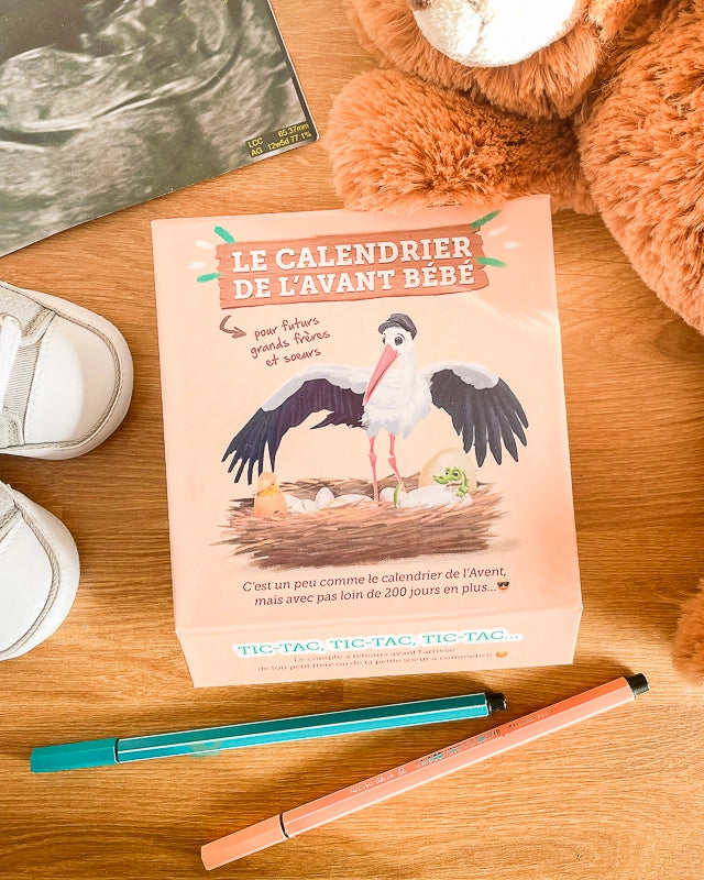 Calendrier de l'Avant Bébé - pour Futurs Grands Frères et Futures Grandes sœurs